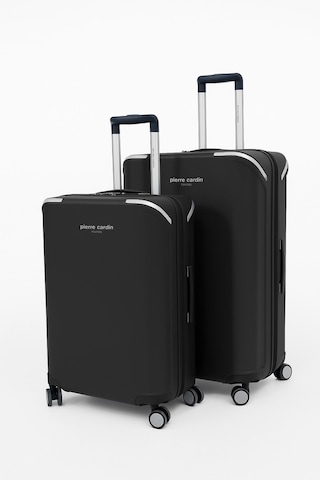 Pierre Cardin Büyük Ve Orta Boy 2'li Set %100 Polipropilen Valiz Siyah 04pc7090 Siyah