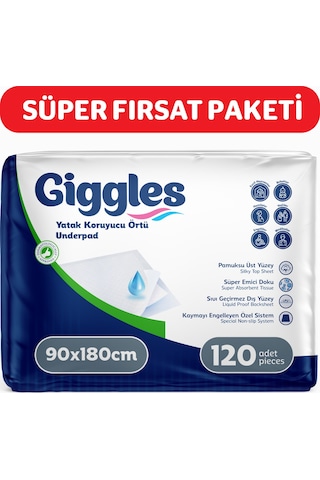 Giggles 90x180 Yatak Koruyucu Örtü 4 x 30 Adet