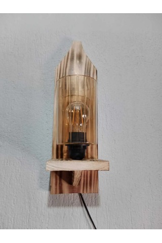 Nostajik Ahşap Aplik Ahşap