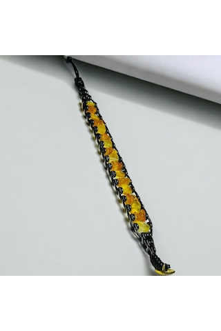 Damla Kehribar Bileklik Hcz-model Bhg Sarı