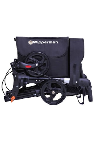 Alüminyum Lüks Rolator Yürüteç Siyah