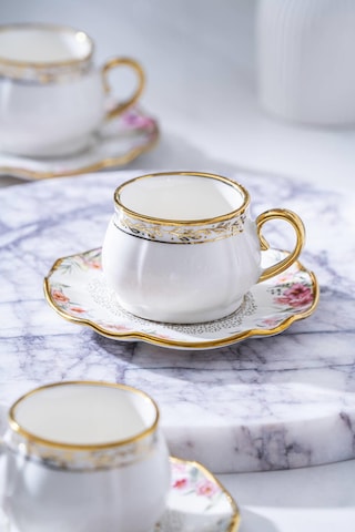 Sienna 6 Kişilik Kahve Fincanı Takımı - 90 Ml renkli