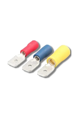 Tfe - 2638 1.5-2.5mm2 İzoleli Erkek Faston Tip Kablo Ucu Mavi - 200 Adet
