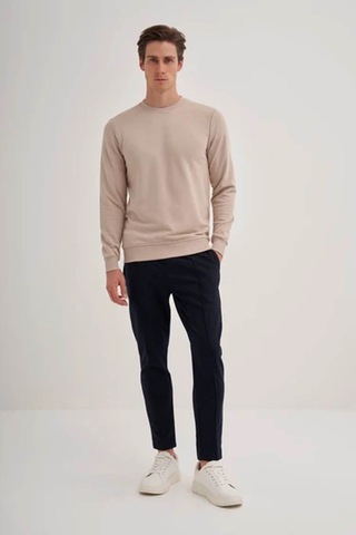 Cazador Slim Fit Bej Erkek Sweatshirt 56100