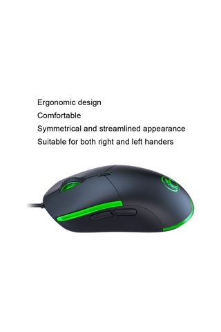 Imıce T30 Kablolu E-spor Oyun Faresi Led Aydınlık Renkli Programlanabilir 6d Fare Siyah Diğer