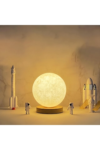 Homing 3d Moon Gece Lambası 241941 Krem