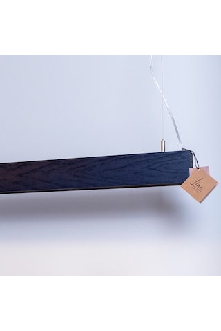 Box Modern Ahşap Aydınlatma - Minimal Led Sarkıt Avize Siyah