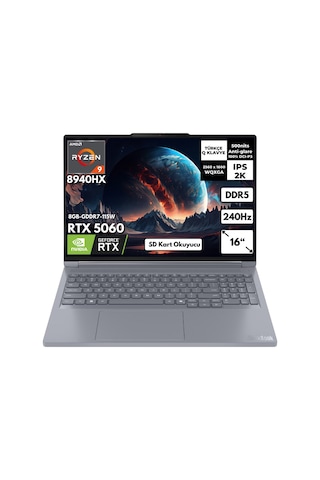 Lenovo ThinkBook 16P G6 ADR 21U00013TXHMF56 R9-8940HX 40 GB 2 TB SSD RTX5060 16" W10H Dizüstü Bilgisayar