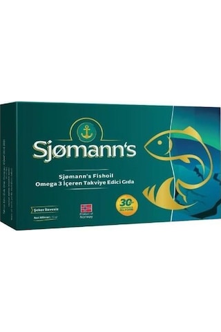 Sjomann's Fishoil Omega-3 Çiğnenebilir Jel 30 Tablet 868279237705 Sjomann's Fishoil Omega-3 Çiğnenebilir Jel 30 Tablet 868279237705