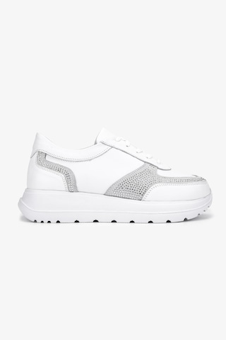 Valmenti Kadın Hakiki Deri Beyaz Sneakers & Spor Ayakkabı 1107 514 Bn Ayk Sk25-26 Byz/byz Suet/taslı Beyaz