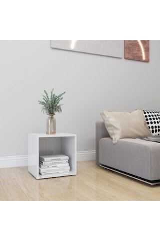 Tdesıgno Melis -kitaplık- Açık Raf - Beyaz 1 Raflı 30 Cm Beyaz