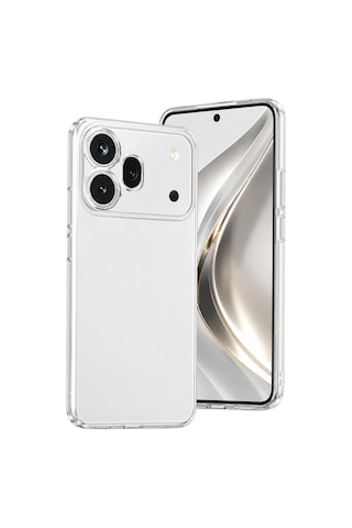 Huawei Honor 600 Pro Lüx Şeffaf Silikon - Şeffaf Çr