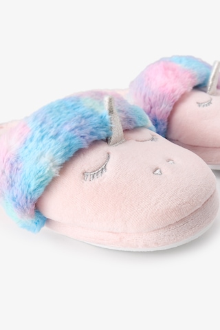 Penti Kız Çocuk Pembe Puffy Unicorn Dokulu Terlik Pn92