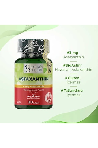 Nature's Supreme Astaxanthin 30 Kapsül