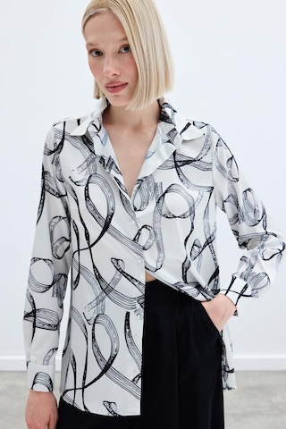 Sateen Desenli Klasik Gömlek - Siyah-136241 Siyah