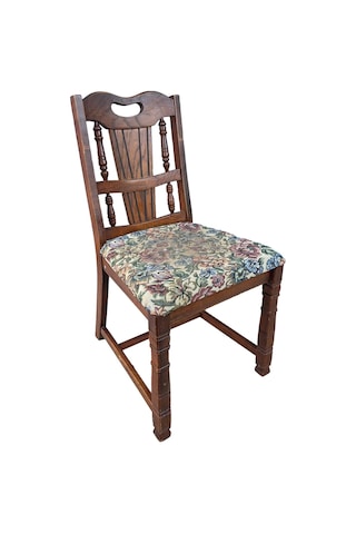 Vintage Masif Ahşap Yemek Sandalye 1 Adet Ac03 Çok Renkli