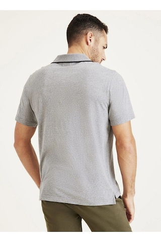 Dockers Minimalist Polo Yaka Kısa Kol Erkek T-shirt - Günlük Şıklık Gri