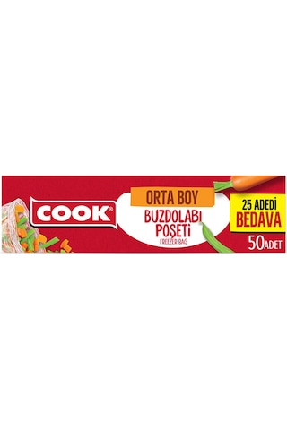 Cook Buzdolabı Poşeti Ekonomik Orta Boy