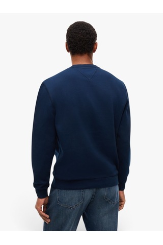 Tommy Hilfiger Tjm Reg Badge Crew Ext Erkek Mavi Sweatshirt - Dm0dm23607