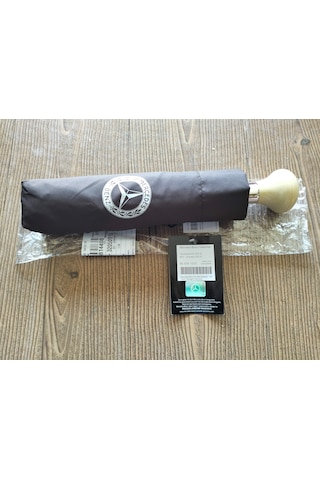 Mercedes Benz Kemik Vites Topuzlu Şemsiye Kahverengi