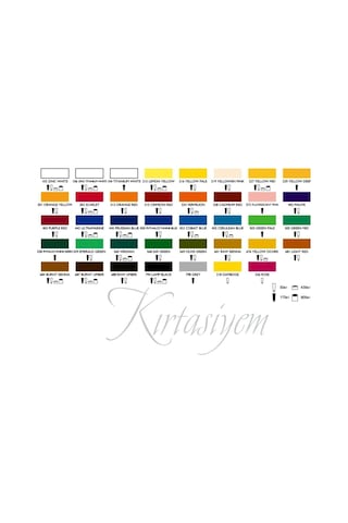 Yağlı Boya 21 Ml. 324 Vermilion E75-06 5 Li 1 Paket 5 Adet Vermilion