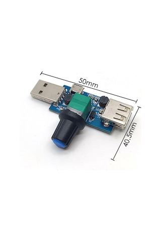 Usb Fan Hız Kontrol Sürücüsü Regülatör Modülü Dc 4-12v To 2.5-8v 5w