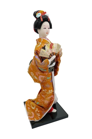Japon Kimonolu Geyşa Bebek Kabuki Biblo 30 Cm No.8 Anime