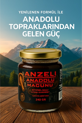 Anzel Tоros Anadоlu Bitkisel Ballı Atоm Karışım Macunu 240 Gr