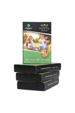 Elegance 4r 10X15 cm Glossy 260GSM 400ADET Fotoğraf Kağıdı 4 Lü