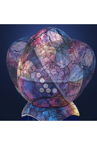 Bukrem Store-galaksi Dinozor Yumurtası Gece Lambası Bluetooth Hoparlör & Kumandalı Yıldız Projektör