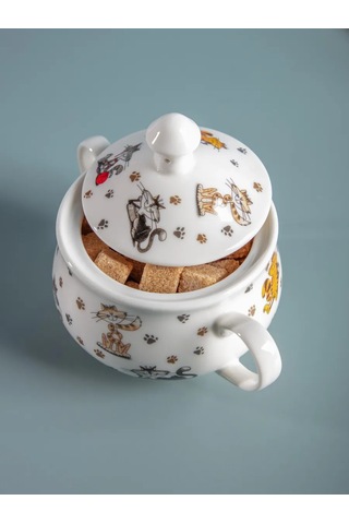 Lefard Porselen Şekerlik "neşe Dolu Arkadaşlar" 500 Ml 171769254 Beyaz