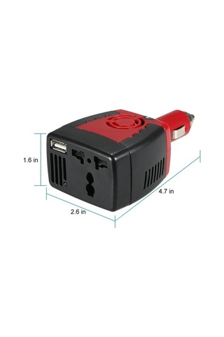 Supermarket1 150w Dc 12v Ac 220v Araba Invertörü, Otomatik Adaptör, Sigara İle Kullanılabilir
