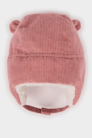 Defacto Kız Bebek Fitilli Kadife Hunter Şapka F0026a525wnpn2 Pembe