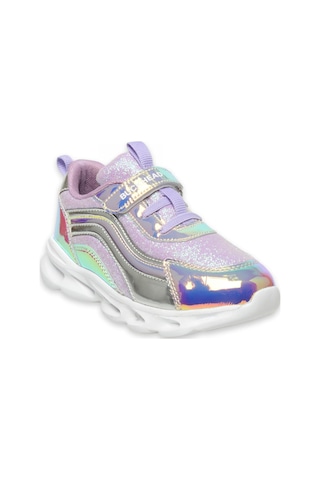 Buckhead Buck4430 Glossy Shiny Işikli Günlük Lila Kız Çocuk Spor Ayakkabı Pembe