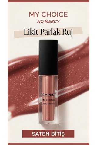 Kremsi Dokulu, Kadife Bitişli-parlak Yoğun Pigment, Gün Boyu Kalıcı Kızıl Kahve