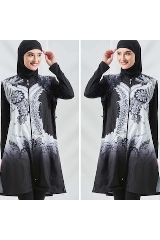 Seamay 1001 Siyah Tesettür Mayo