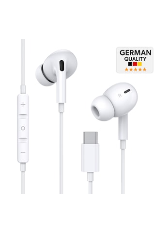 Woyax Mikrofonlu Kablolu Type-c Kulak İçi Kulaklık Silikonlu Güçlü Bass Apple iPhone Android Telefon Tablet Laptop Uyumlu