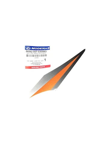 Modenas Gt135 Ön Far Panel Etiketi Turuncu Sol