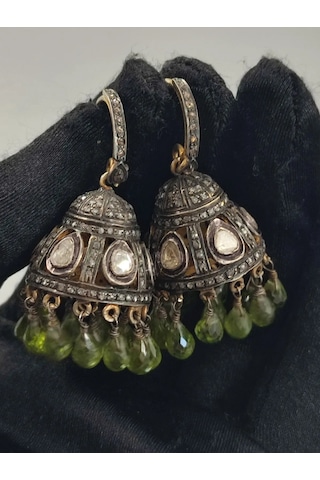 Allahverdi Türkmen Peridot Elmas Küpe 222