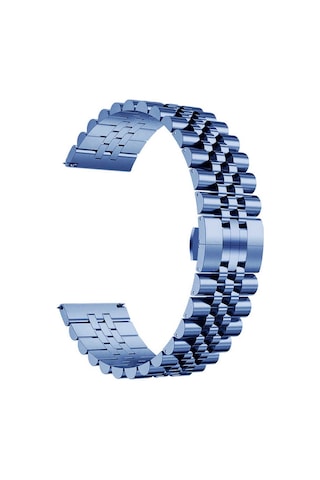 Huawei Gt2 46mm Uyumlu Krd-36 22mm Metal Zore Kordon-lacivert