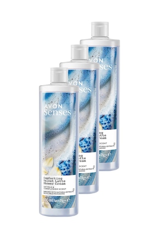 Avon Senses Yulaf Sütü Ve Peygamber Çiçeği Duş Kremi 3 x 500 ML