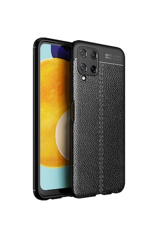 Goocamp Galaxy Uyumlu M32 Kılıf Niss Silikon Kapak - Siyah Siyah