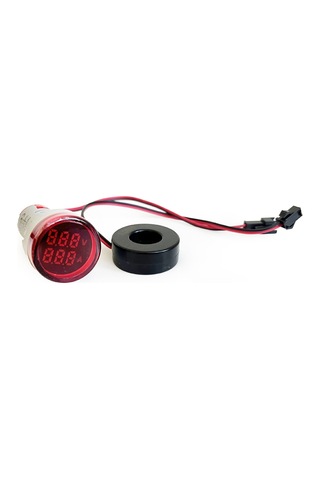 2'li Volt Amper Ölçüm 22mm Ac60-500v 100a Kırmızı