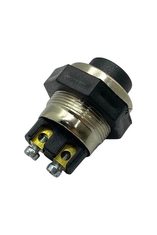 Buton Metal Vidalı 22 Mm Siyah