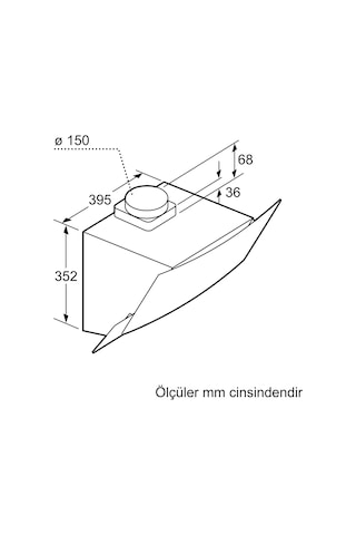Profilo DVE6G520 Duvar Tipi 60 CM Davlumbaz