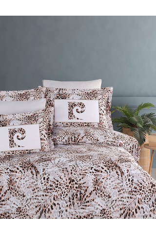 Pierre Cardin Pamuk Nevresim Takımı Tek Kişilik Leopar Çok Renkli