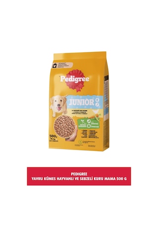 Pedigree Junior Kümes Hayvanlı ve Sebzeli Yavru Köpek Maması 500 G