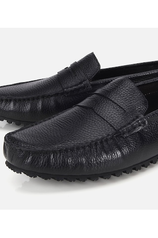 Hotiç Erkek Deri Siyah Comfort Günlük Loafer