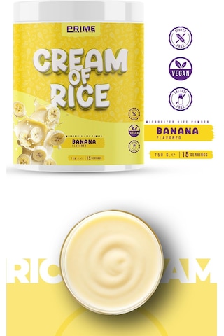 Prime Nutrition Cream Of Rice 750 Gram Banana Muz Aromalı
