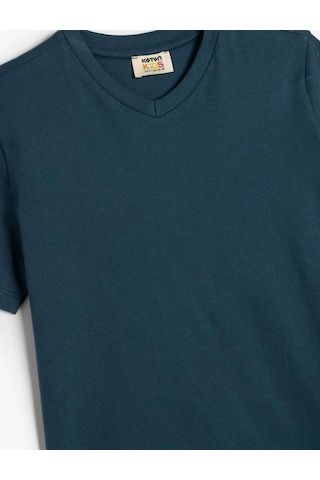 Koton Pamuklu Basic Lacivert Erkek Çocuk T-shirt 5skb10022tk Lacivert